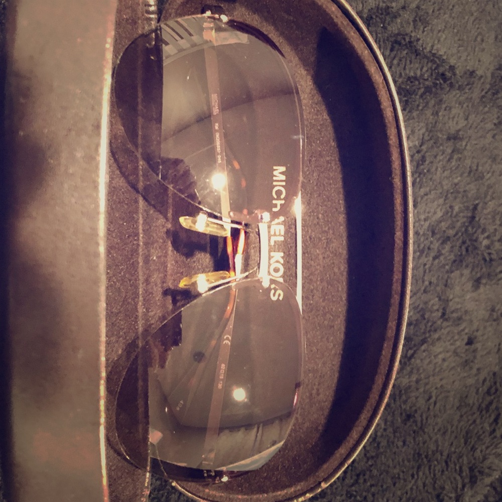 Michael Kors black and silver rimless sunglasses